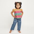 Girls' Light Blue Regular Fit Jeans, Mid Blue, small image number null